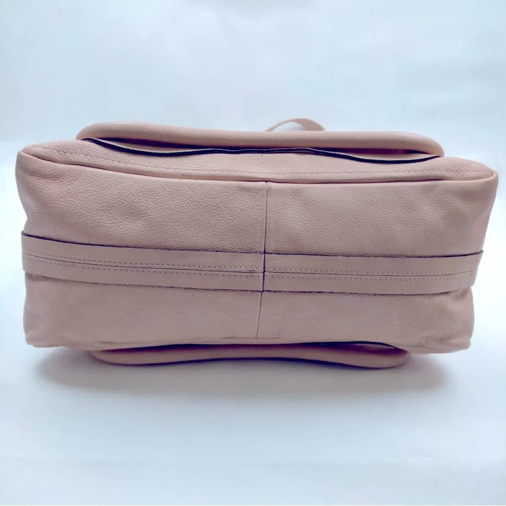 Chloe Blush Pink Leather Satchel with Gold Hardware